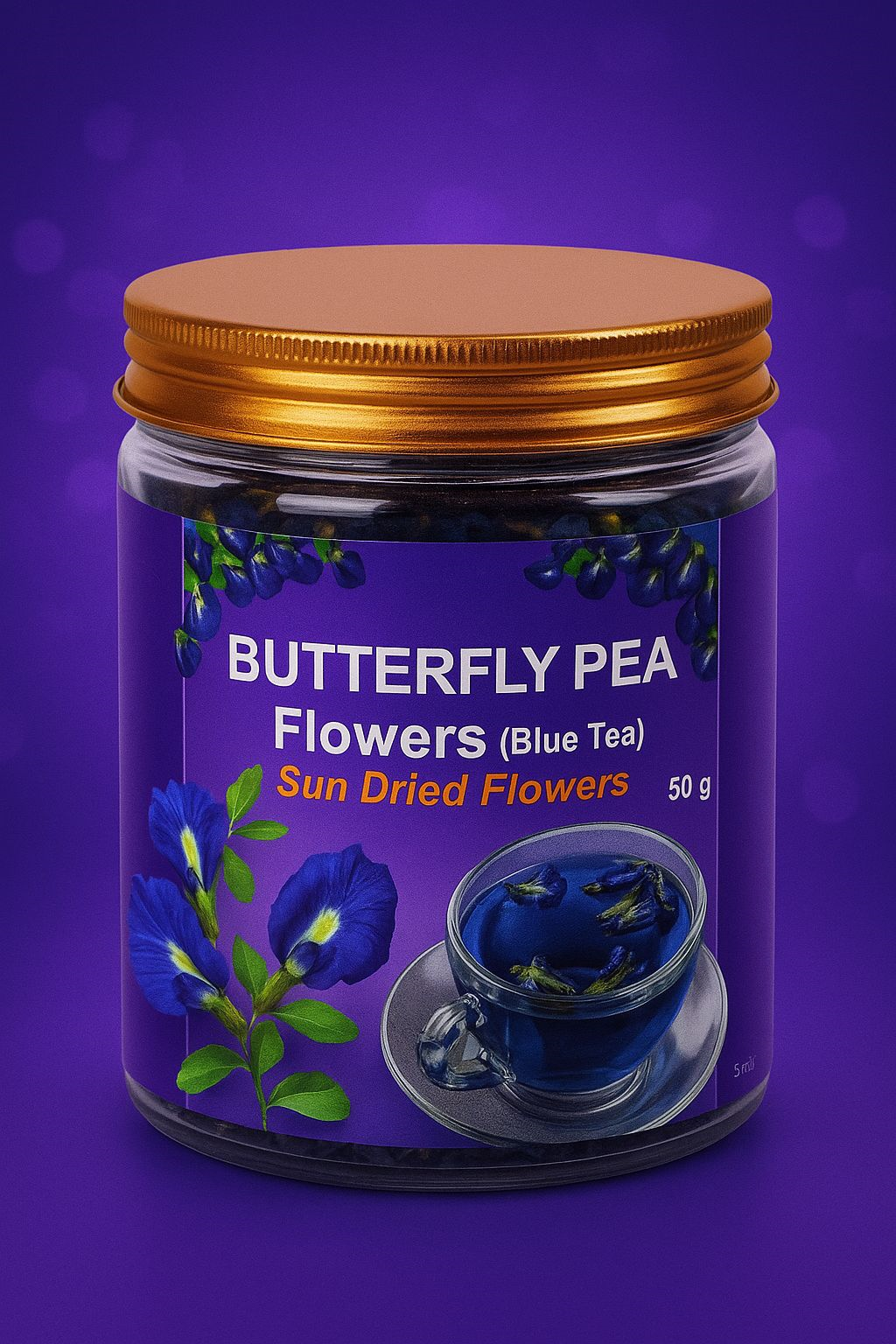 Blue Tea (Butterfly Pea Flower) - Premium Ayurvedic Product